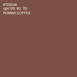 #7D5046 - Roman Coffee Color Image